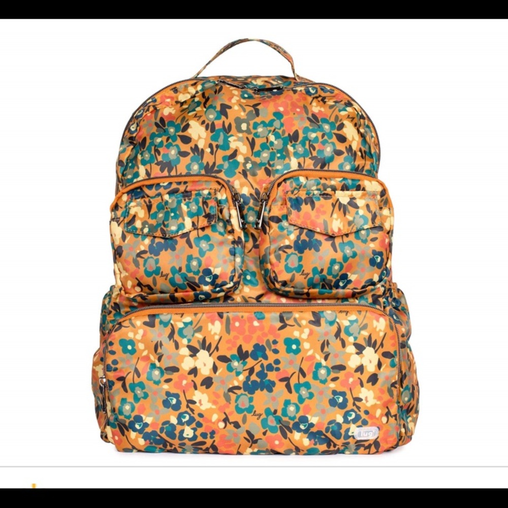 Lug wildflower amber packable backpack NWOT